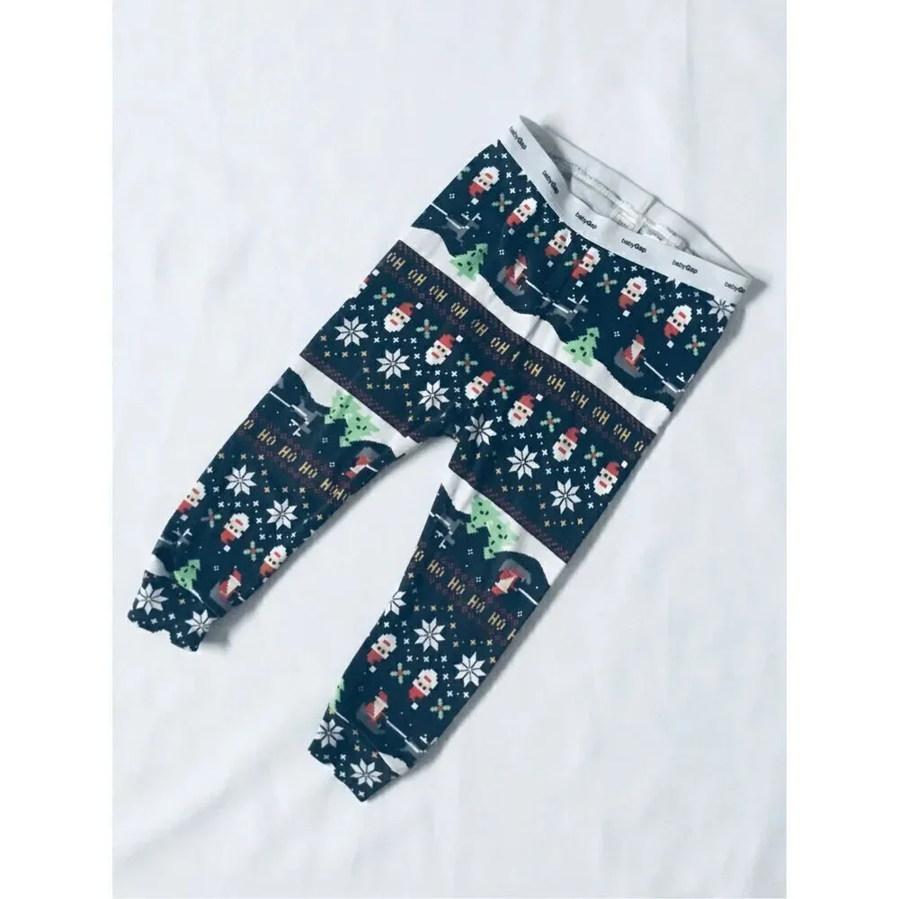 babyGap Toddler 12-18 Mos Holiday Print Pajamas 2-piece BUY 2 GET 1 FREE
